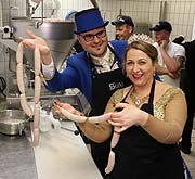 "Royale" Weißwurstprobe: Narrhalla Prinzenpaar 2018 @ Zum Spöckmeier Wurstküche am 01.02.2018: (©Foto: Martin Schmitz)